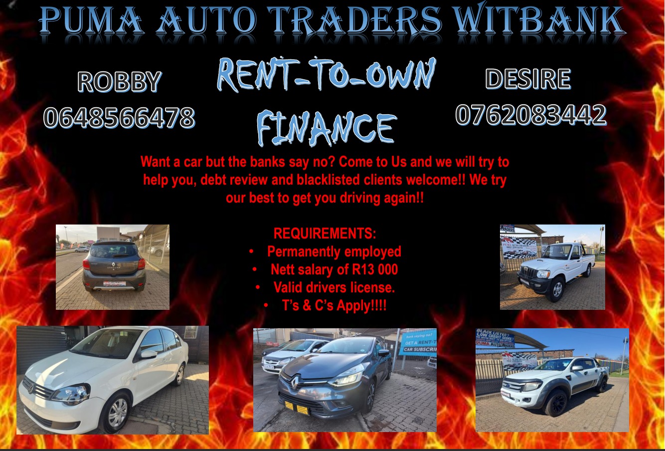 Our cars and financing